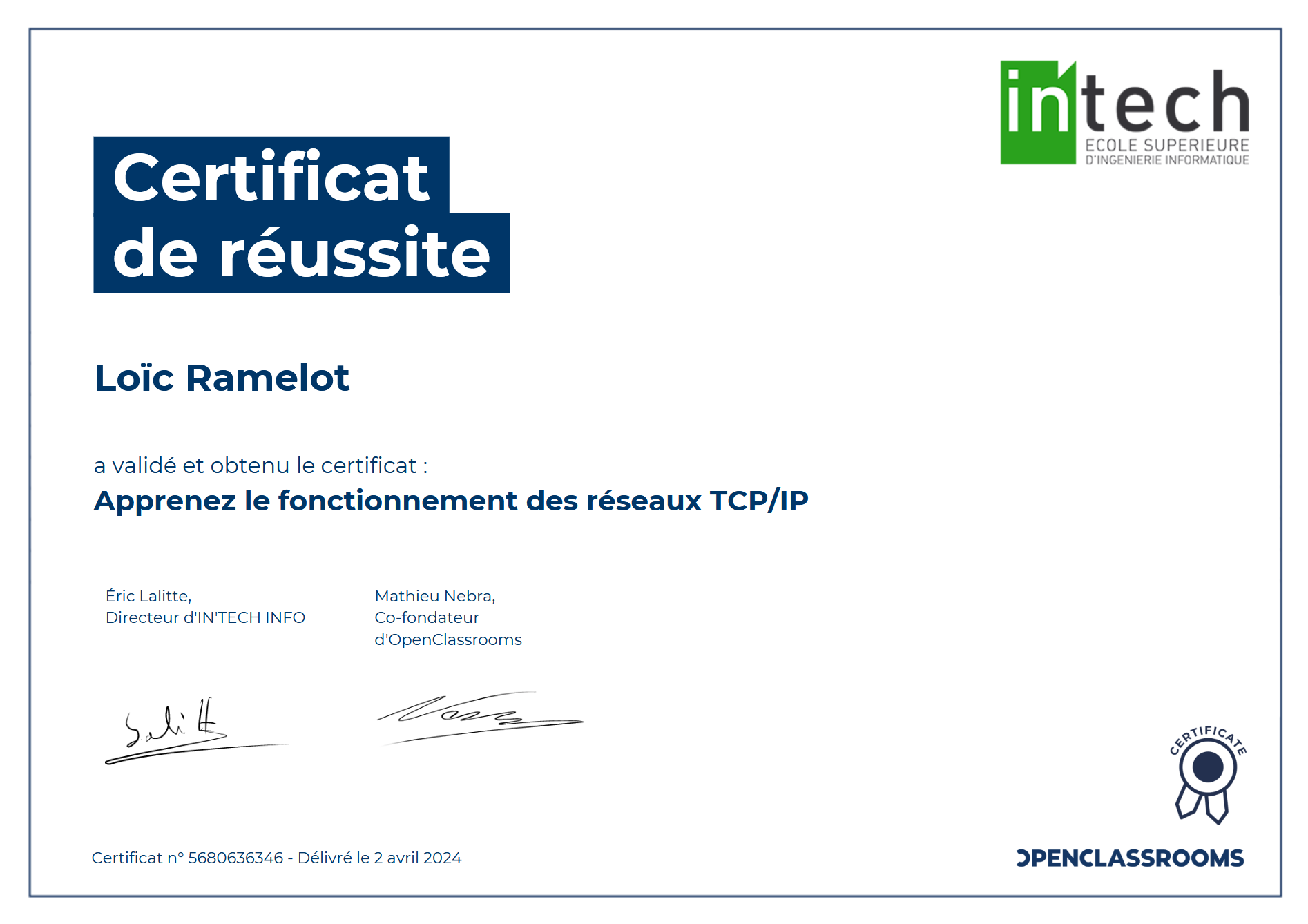 Certificat 4