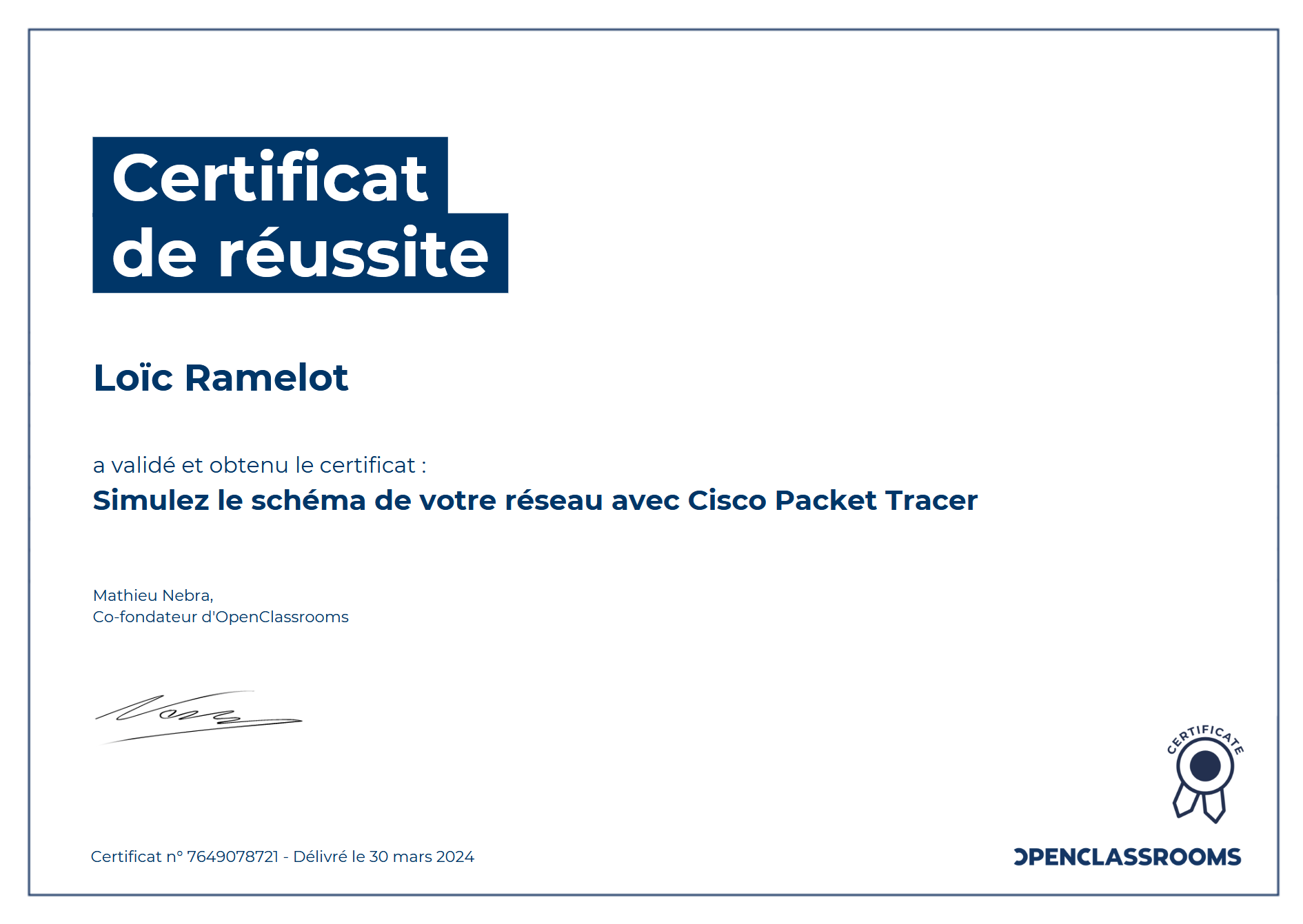 Certificat 6
